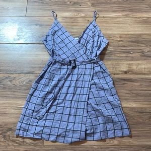 Purple plaid dress
